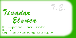 tivadar elsner business card